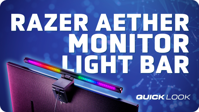 The Razer Aether Monitor Light Bar brings even more RGB to your setup