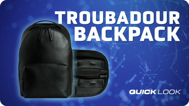 Stand out from the rest with Troubadour's Generation Leather Backpack